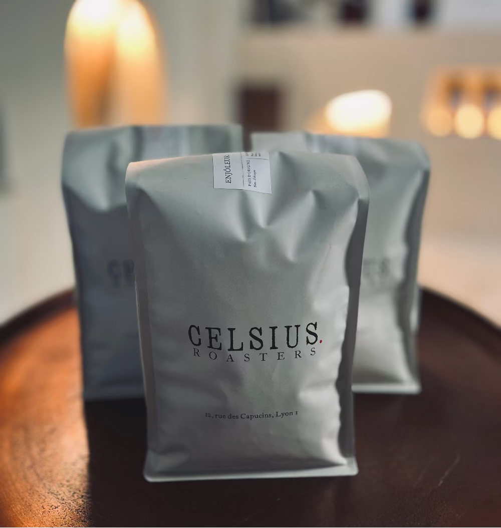 3 paquets de 1kg de café