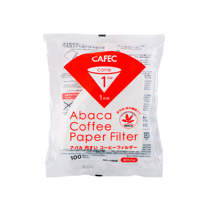 Filtres Abaca Blanc - 100 pièces - Cafec